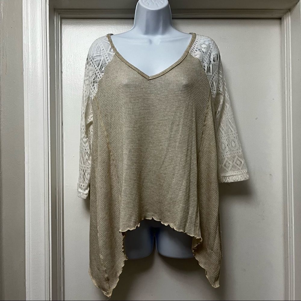 LACE TOP! Rue 21 Cream Lacey Top BNWT Size M